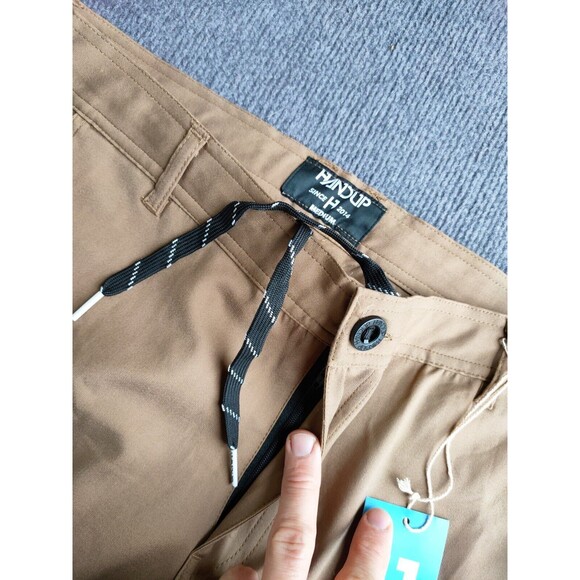 Handup Pants Mens Medium Khaki AT+ Plus Cycling Hiking Outdoor Lightweigh 33x32 - Picture 2 of 9